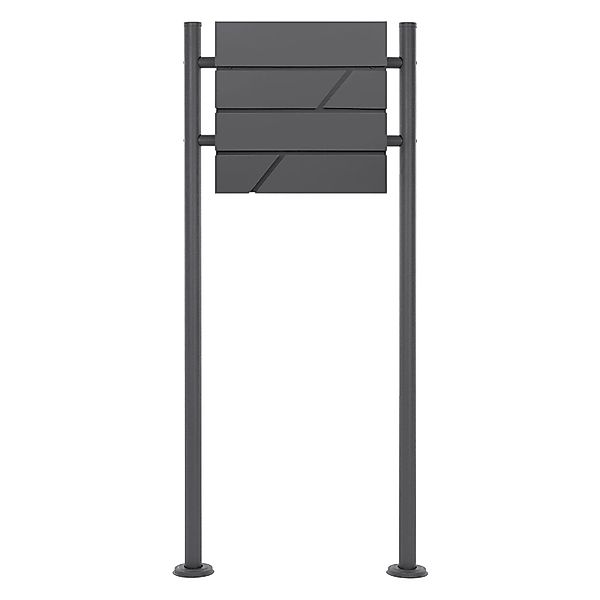 ML-Design Standbriefkasten Anthrazit mit Zeitungsfach Pfosten Anthrazit 120 günstig online kaufen