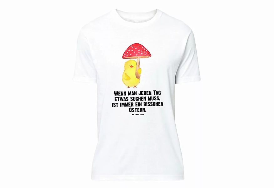 Mr. & Mrs. Panda T-Shirt Küken Fliegenpilz - Weiß - Geschenk, Glückspilz, O günstig online kaufen