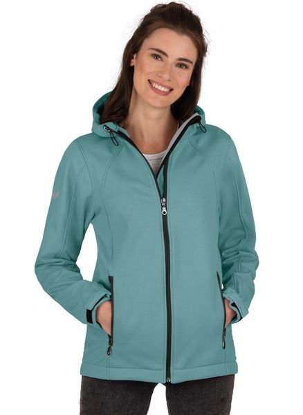 Trigema Softshelljacke "TRIGEMA Taillierte Softshell–Kapuzenjacke" 1 Stk. t günstig online kaufen