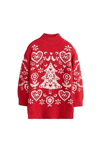 Next Strickkleid Weihnachtliches Pulloverkleid (1-tlg) günstig online kaufen