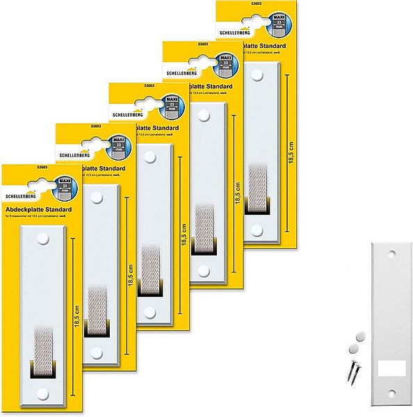 SCHELLENBERG Gurtwickler-Abdeckplatte Standard Maxi, 18,5 cm Lochabstand, l günstig online kaufen