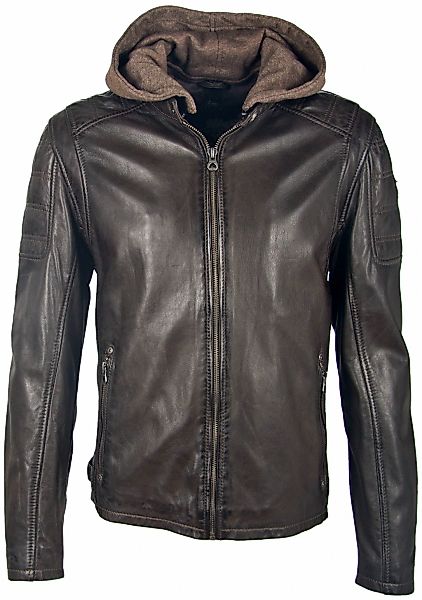 Mauritius Lederjacke "Rylo LAKEV" mit Kapuze Reißverschluss, Reißverschluss günstig online kaufen