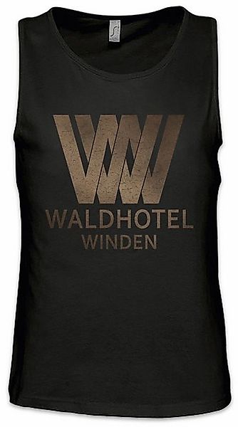 Urban Backwoods Tanktop Waldhotel Winden Ärmelloses T-Shirt Logo Symbol Sig günstig online kaufen