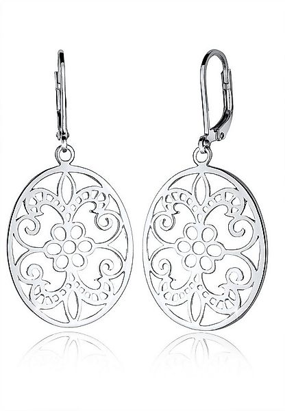 Elli Paar Ohrhänger Ornament Blume Orientalisch Oval Schmuck Geschenk 925 S günstig online kaufen