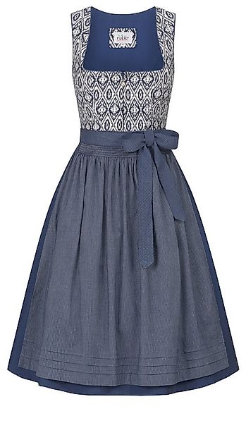 Nübler Dirndl Midi Dirndl Gudrun in Blau von Nübler günstig online kaufen