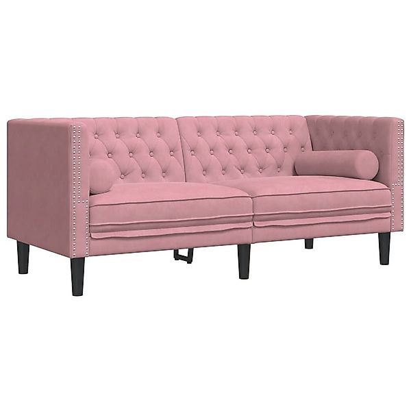 vidaXL Sofa Chesterfield-Sofa mit Nackenrollen 2-Sitzer günstig online kaufen