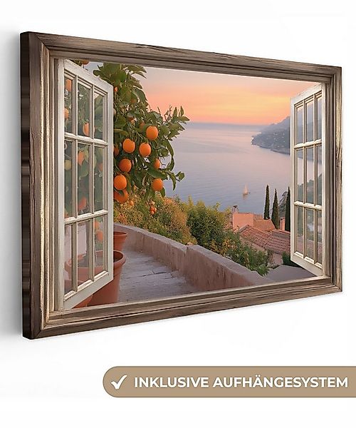 OneMillionCanvasses® Leinwandbild Durchblick - Ausblicke - See - Landschaft günstig online kaufen