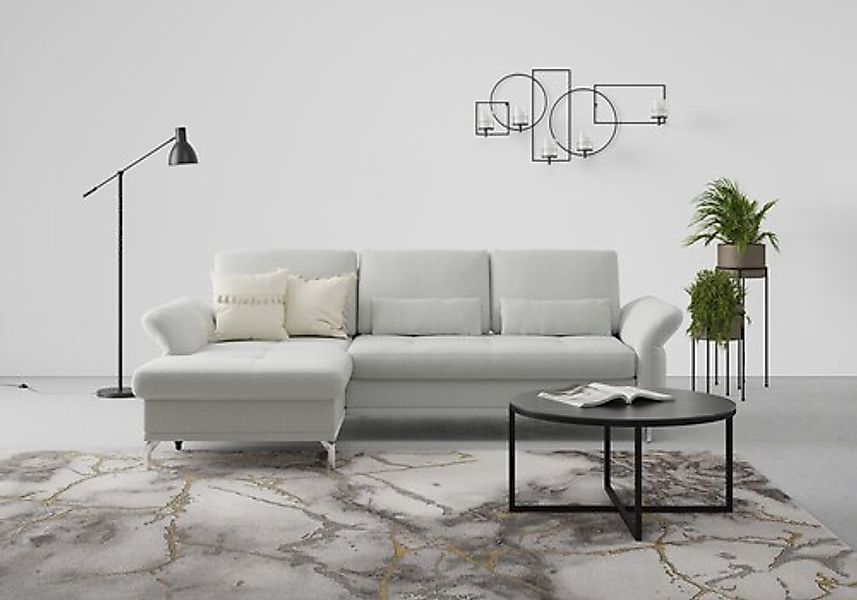 Home affaire Ecksofa »Palm Beach L-Form« Federkern, mit Sitztiefenverstellu günstig online kaufen