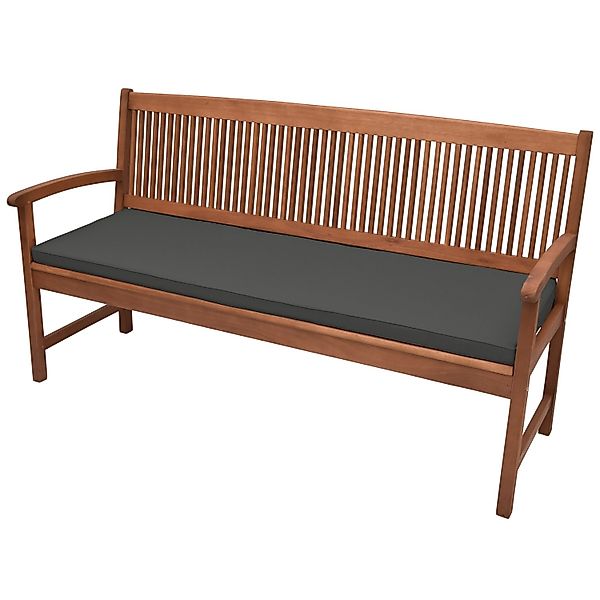 Beautissu Bankauflage Bankauflage Base BK, 100x48x5cm, Graphitgrau, waschba günstig online kaufen