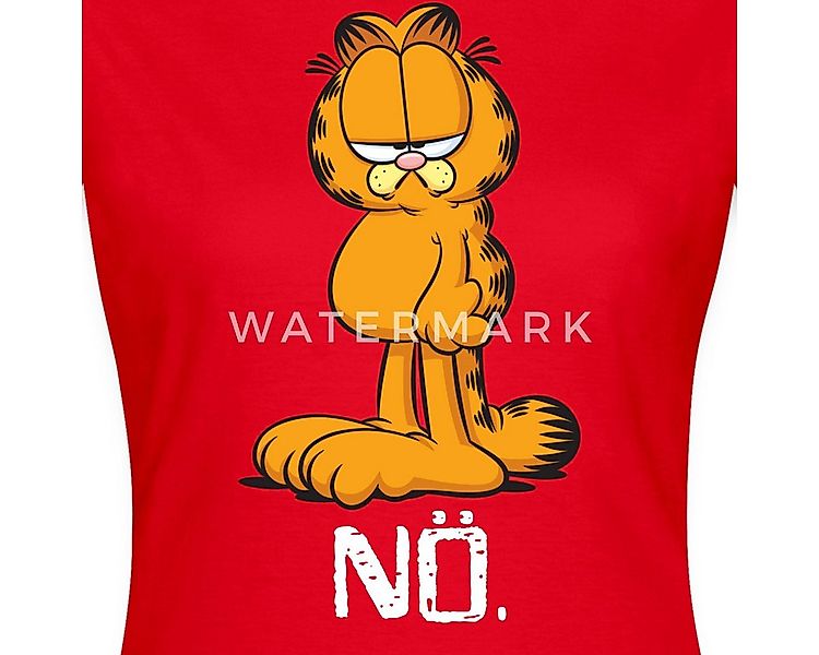 Spreadshirt T-Shirt Garfield Nö Nein Kein Bock Lustig Frauen T-Shirt (1-tlg günstig online kaufen