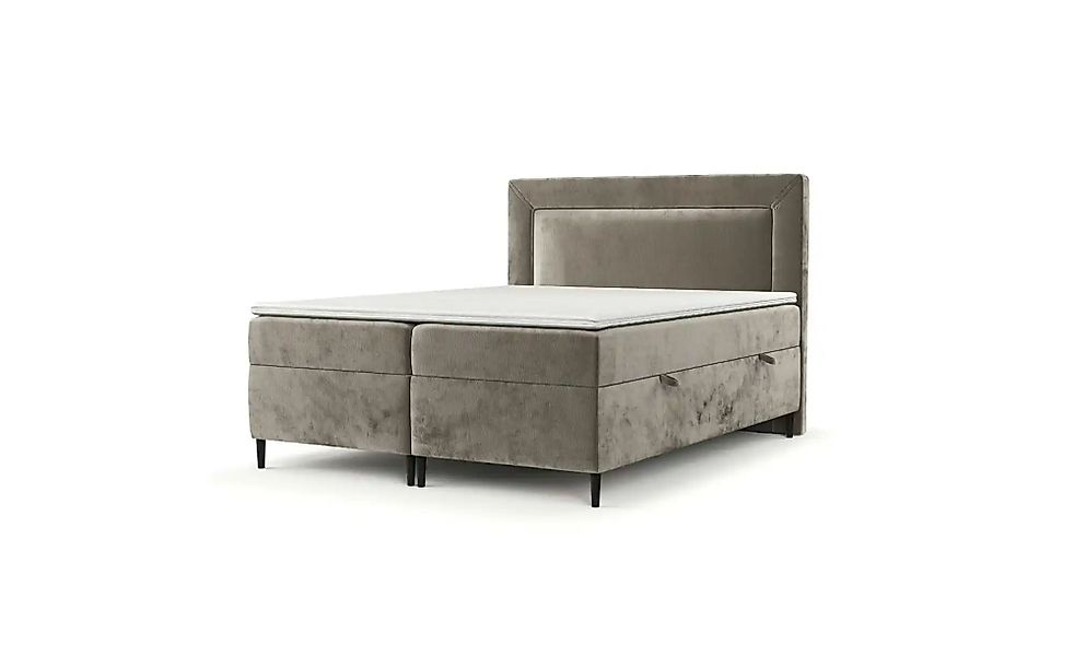 Boxspringbett mit Stauraum   ¦ beige ¦ Maße (cm): B: 182 H: 123 Betten > Ko günstig online kaufen