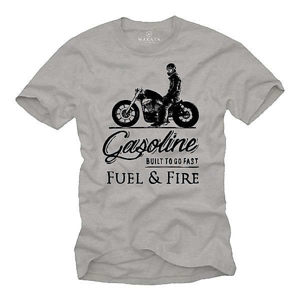 MAKAYA Print-Shirt Herren Motorrad Bekleidung Biker günstig online kaufen