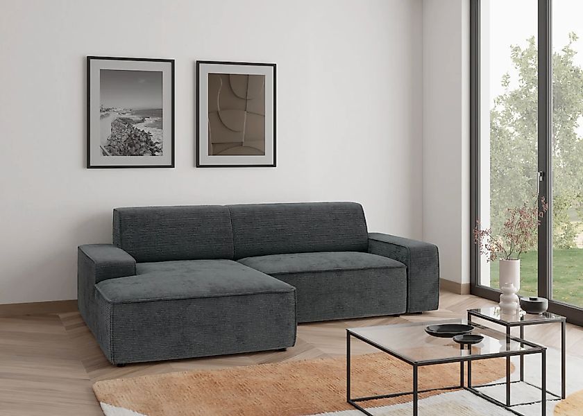 TRENDMANUFAKTUR Ecksofa "Graz, wahlweise mit Sitzvorschub und Bettkasten, L günstig online kaufen