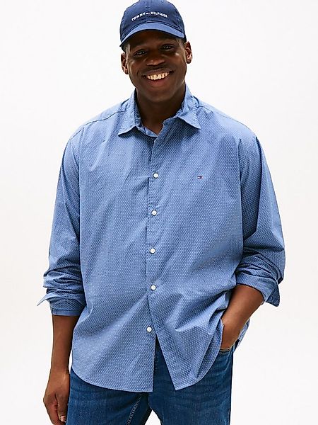 Tommy Hilfiger Big & Tall Langarmhemd BT-FLEX POPLIN MINI PNT RF SRT-B Groß günstig online kaufen