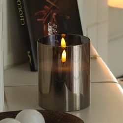 MARELIDA LED-Kerze im Glas LED Windlicht günstig online kaufen