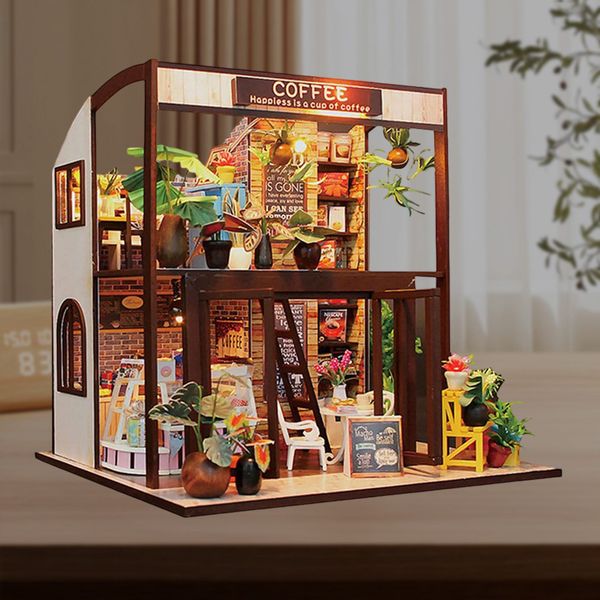 REDOM 3D-Puzzle DIY Miniaturhaus mit LED-Licht günstig online kaufen