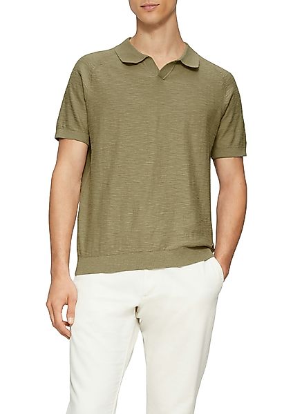 s.Oliver Poloshirt mit Strick Muster günstig online kaufen