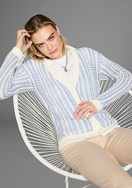 Laura Scott Ajourstrickjacke aus Ajourstrick günstig online kaufen