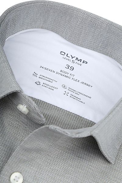 OLYMP Hemd Level 5 24/Seven Grau Grün - Größe 37 günstig online kaufen
