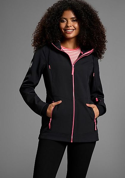 Ocean Sportswear Softshelljacke aus recyceltem Polyester atmungsaktiv, wass günstig online kaufen