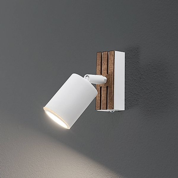 Envostar Tino Wandstrahler 1-fl. weiß/Holz günstig online kaufen
