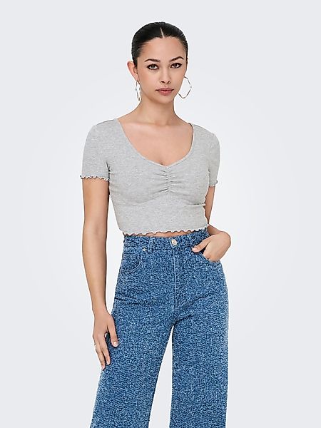 ONLY Kurzarmshirt ONLBETTY S/S V-NECK TOP günstig online kaufen