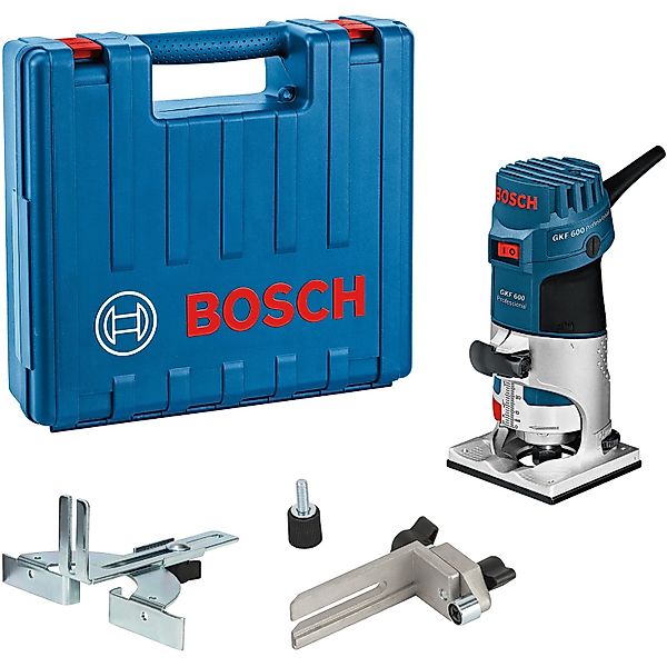Bosch Professional Kantenfräser »GKF 600«, mit Handwerkerkoffer, 600W günstig online kaufen