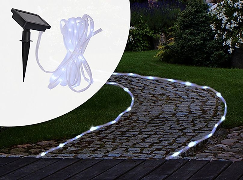 Haushalt International LED-Lichterschlauch 50 LED Solar günstig online kaufen