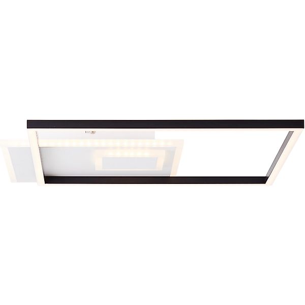 Brilliant Deckenaufbau-Paneel Iorgo 44 cm x 44 cm Schwarz-Weiß günstig online kaufen