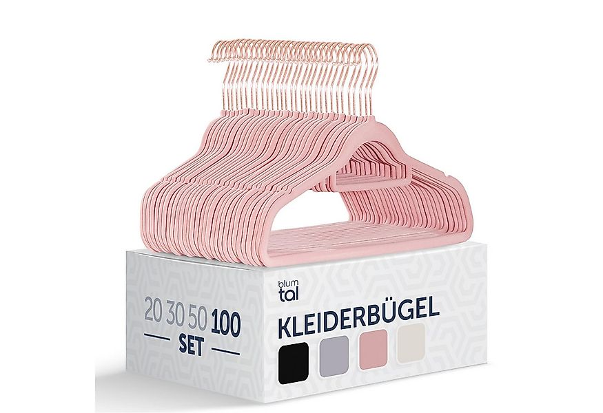Blumtal Kleiderbügel Rutschfest - Samtoptik - Platzsparend, (100-tlg), Prem günstig online kaufen