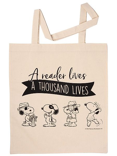 United Labels® Tragetasche Peanuts Snoopy - A reader lives a thousand lives günstig online kaufen