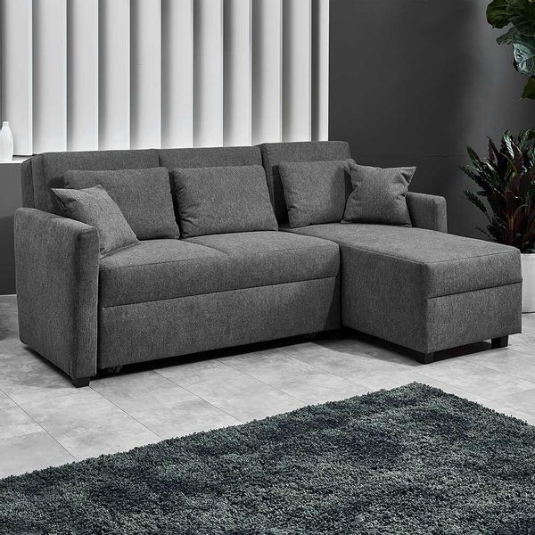 Sofa Eckgarnitur mit Schlaffunktion Bettkasten günstig online kaufen