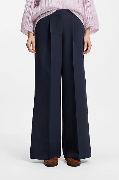 BOSS ORANGE Anzughose "Tiwi Premium Damenmode" Wide Leg mit Bügelfalte günstig online kaufen