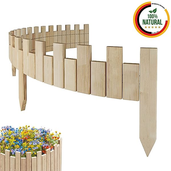 Floranica Beetbegrenzung Beeteinfassung Beetumrandung Rasenkante Rollzaun günstig online kaufen