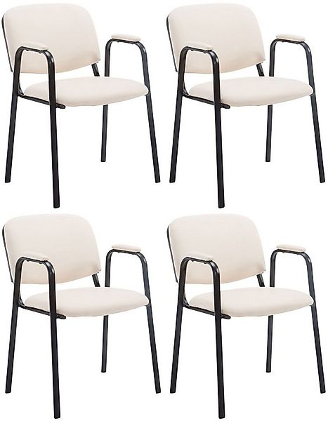 CLP Besucherstuhl Ken PRO Kunstleder (4er Set, 4 St), mit Armlehnen günstig online kaufen