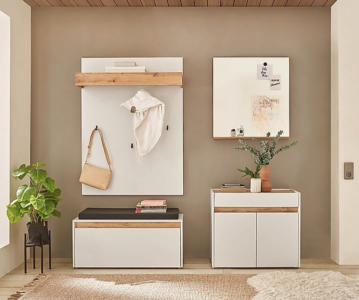 INOSIGN Garderoben-Set »GIRON/ CiTY, Garderobe in Wotan Eiche, moderner Gar günstig online kaufen