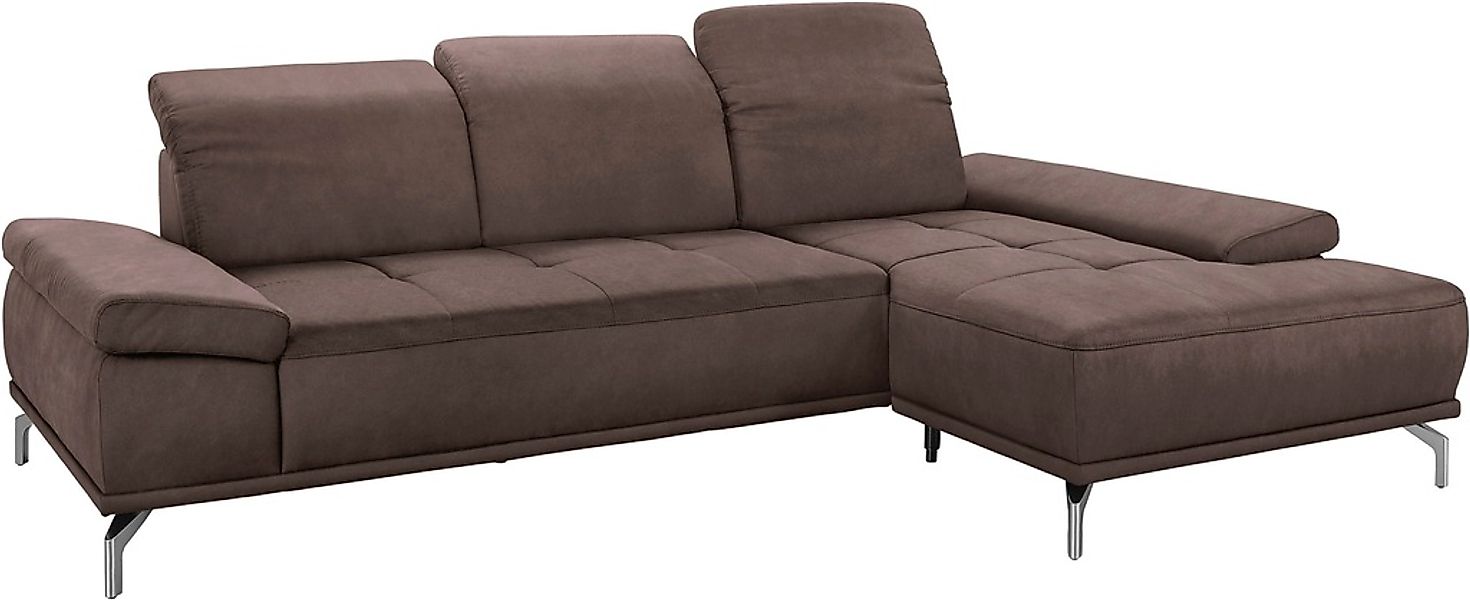 Places of Style Ecksofa "Caluna", Inkl.Sitztiefenverstellung, wahlweise mit günstig online kaufen
