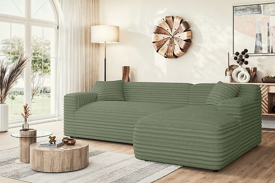 Home affaire Ecksofa »LILLIANA Designsofa, L-Form mit Recamiere rechts/link günstig online kaufen