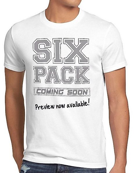 style3 T-Shirt Sixpack coming Funshirt Fun Spruchshirt Spruch bauch sprüche günstig online kaufen