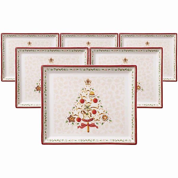 Villeroy & Boch Servierplatte "Gebäckplatten Winter Bakery Delight 650 ml 6 günstig online kaufen