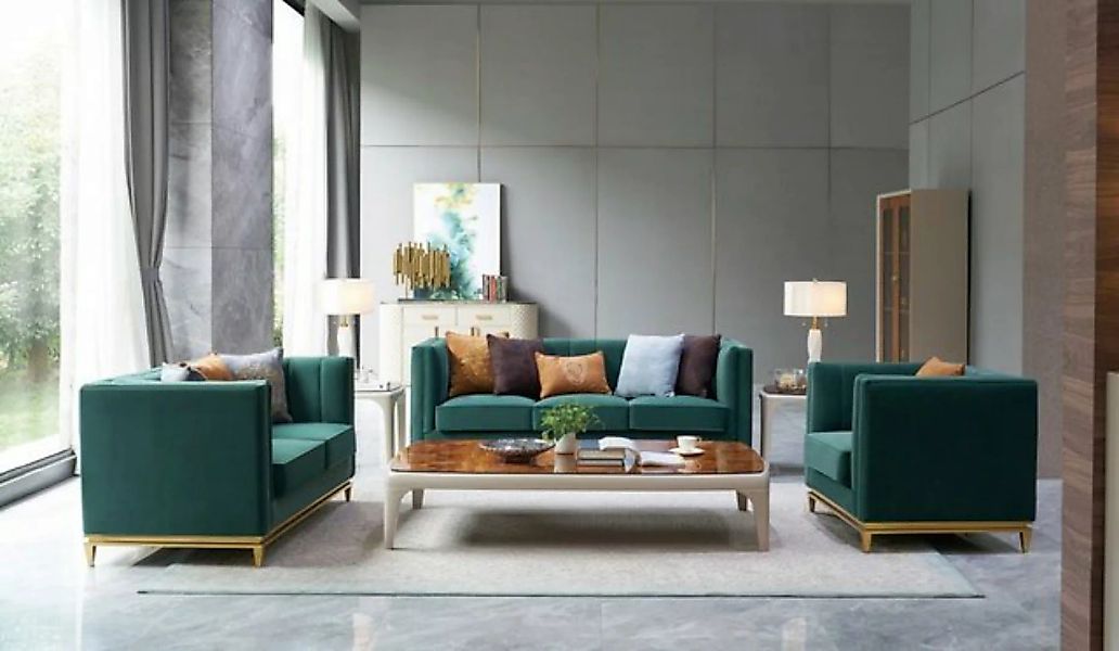 JVmoebel Sofa Sofagarnitur 3+2+1 Sitzer Set Design Sofas Polster Couchen, M günstig online kaufen