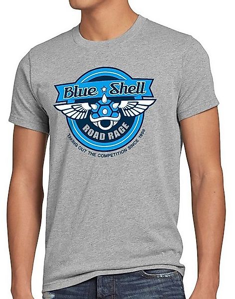 style3 T-Shirt Blue Shell Kart mario super snes n64 switch blauer brothers günstig online kaufen