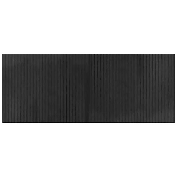 vidaXL Teppich Rechteckig Grau 80x200 cm Bambus 376778 günstig online kaufen