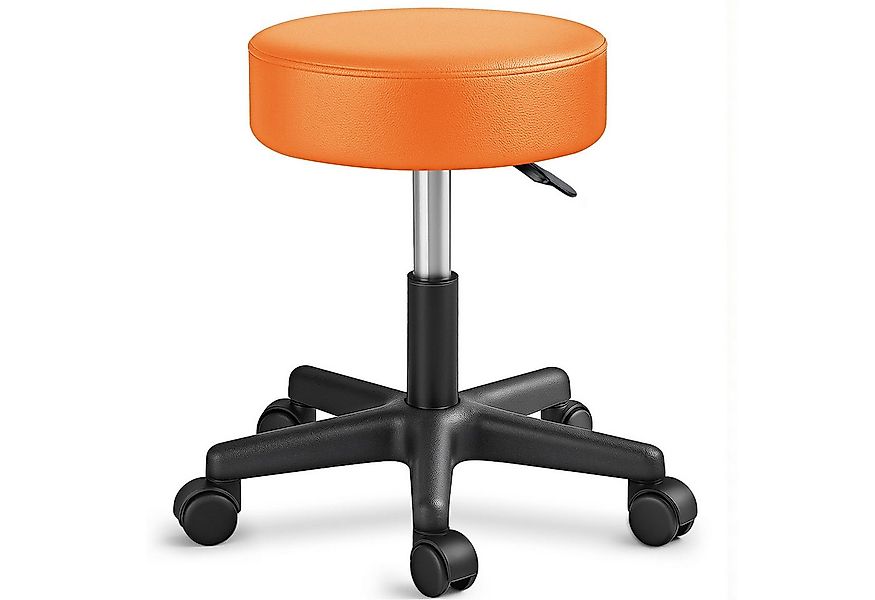 TRESKO Drehhocker Rollhocker höhenverstellbar, 10 cm Dicke Polsterung, Arbe günstig online kaufen
