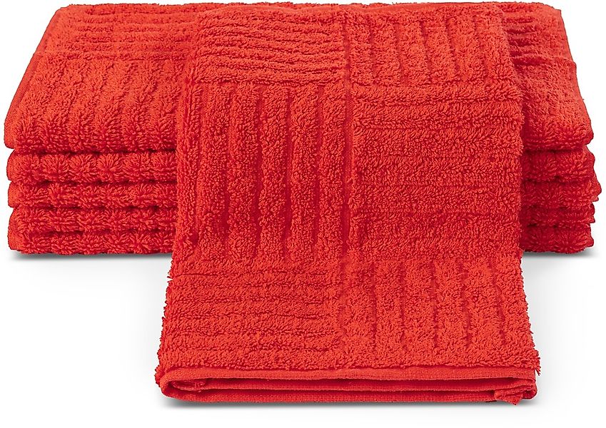 ROSS Gästehandtücher "CARRE" 100% Baumwolle, Rippenstruktur, große Farbausw günstig online kaufen