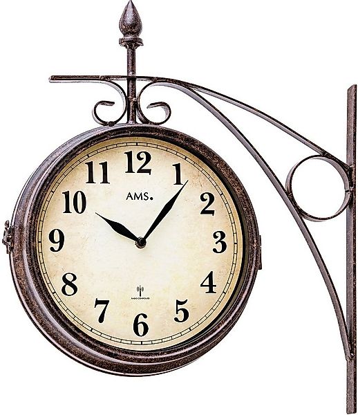 AMS Funkwanduhr F5966 (Quarzuhr,Wohnzimmer,Esszimmer,Küche,Arbeitszimmer,Bü günstig online kaufen
