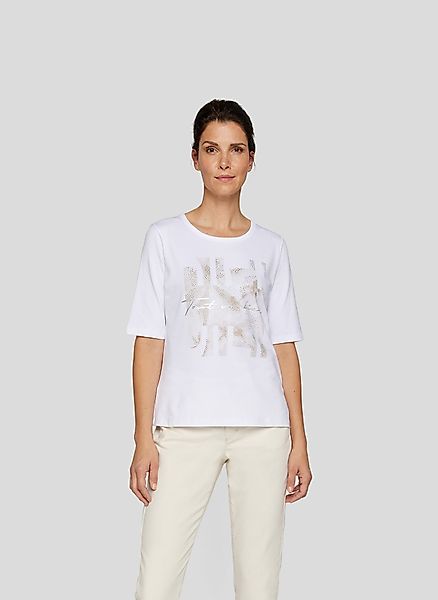 Rabe Rundhalsshirt mit Glitzer-Print und Stretch günstig online kaufen