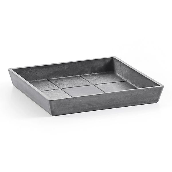 Ecopots Untersetzer Rotterdam Eckig Grau 29,6 cm x 3 cm günstig online kaufen