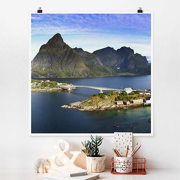 Poster - Quadrat Nordisches Paradies günstig online kaufen