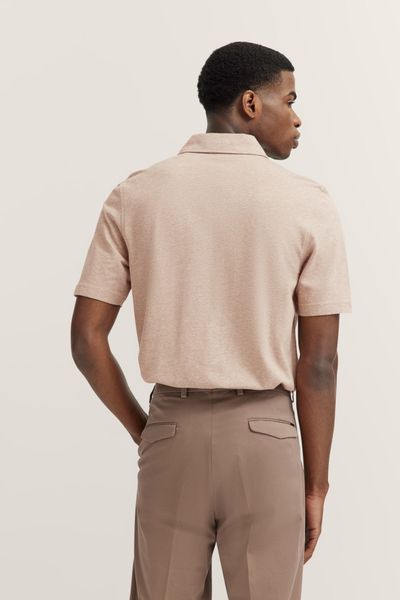 bugatti Poloshirt aus Baumwoll-Leinen-Mischung günstig online kaufen